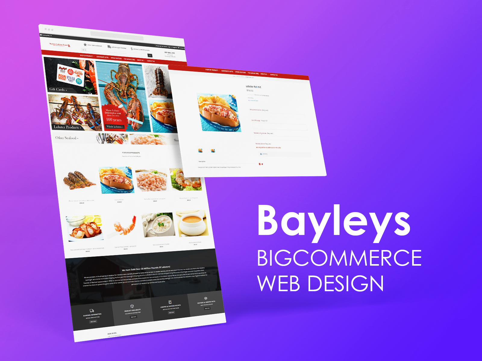 Bayley's Lobster Website