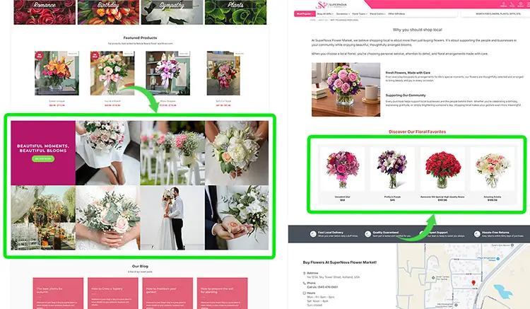 pageBuilderPro Apps integration for BigCommerce showcasing custom floral website layouts, image galleries, featured products, and responsive page sections. pageBuilderPro Apps integration for BigCommerce showcasing custom floral website layouts, image galleries, featured products, and responsive page sections.